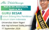 YPP Syirkatut Tholibin Tanggamus Beri Selamat kepada Guru Besar UIN